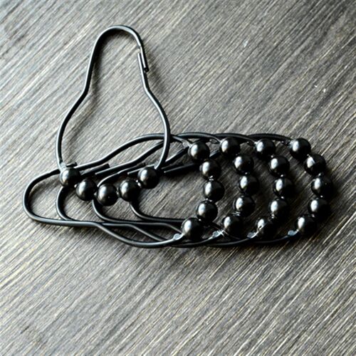 浴帘挂环不锈钢滚珠环门帘窗帘环浴帘配件拉环伸缩杆挂钩浴帘环子