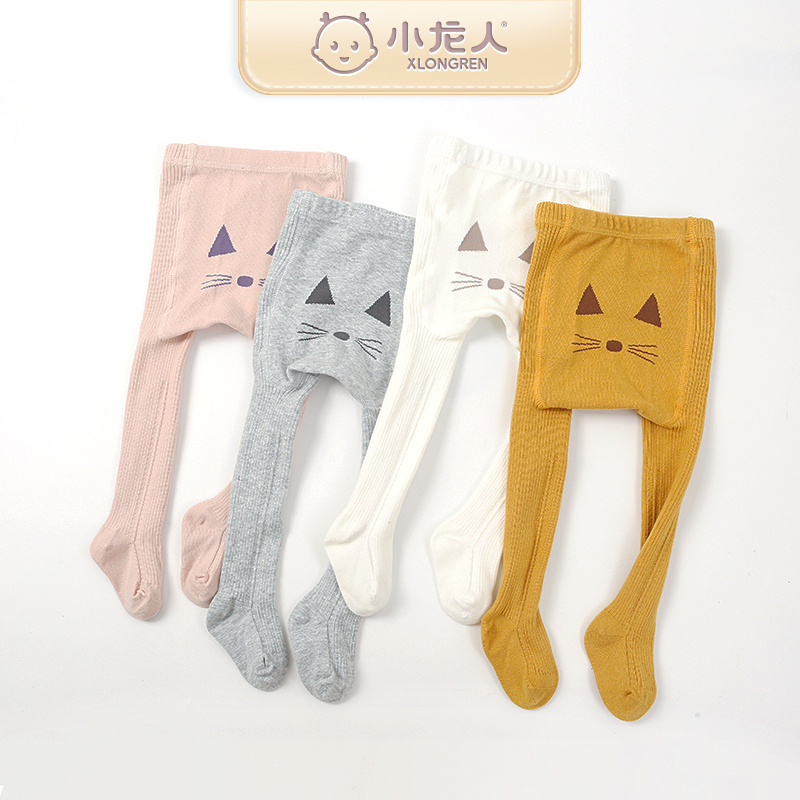 大PP婴儿连裤袜小龙人秋冬款纯棉女童打底裤女宝宝连体袜外穿洋气