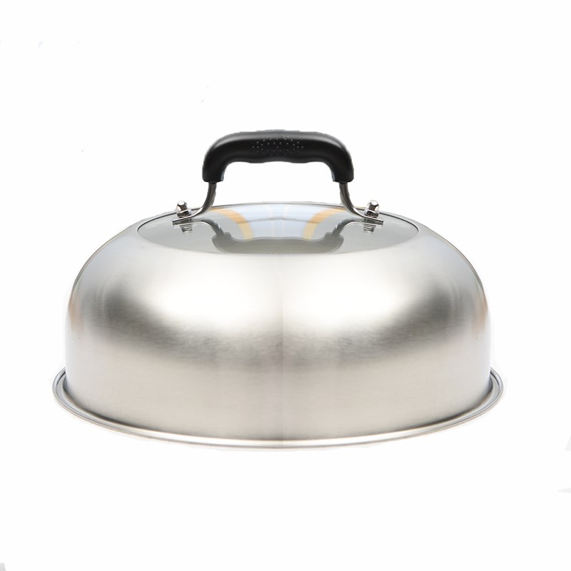 家用铁锅锅盖电饼铛锅盖蒸锅盖子高盖通用鼎锅盖钢筋锅盖26cm28cm