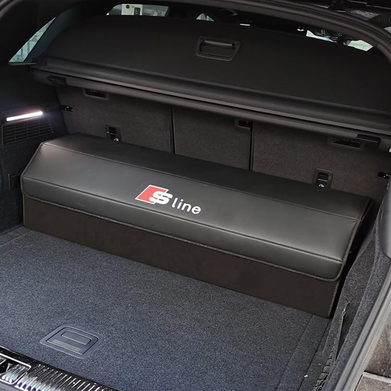 适用于奥迪A6L/A4LQ5LA3A8A5A7Q7尾箱杂物储物箱后备箱收纳置物盒