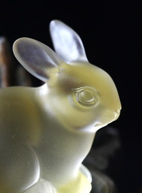 琉璃兔子玉兔送福吉祥摆件居家客厅办公摆放装饰节日送礼生肖兔