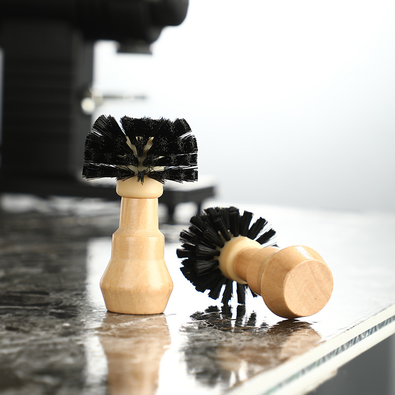 咖啡粉碗清洁毛刷咖啡机手柄实木清洁刷吧台工具51/54/58mm通用