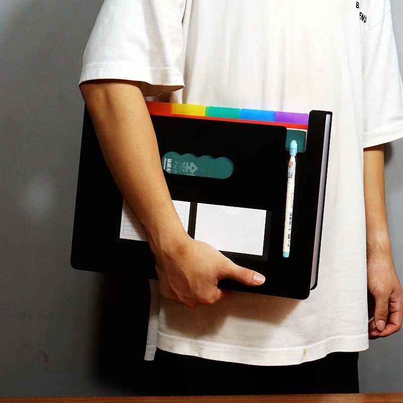 伸缩文件夹可立式风琴包多层插页A4资料夹报表单据分类档案收纳盒