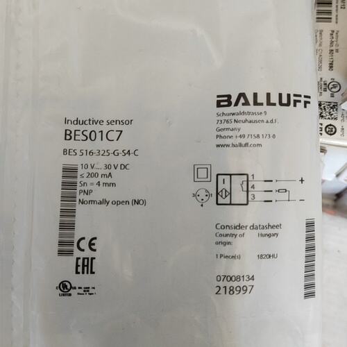 议价接近传感器BES01C7BES 516-325-G-S4-CBES516-325-G-S4-C