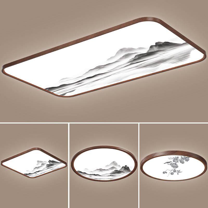 江山如画宋式美学客厅吸顶灯新中式餐厅卧室书房中古风全光谱灯具,家装灯饰光源,客厅吸顶灯,淘宝优惠券,粉丝福利购,淘宝优惠卷