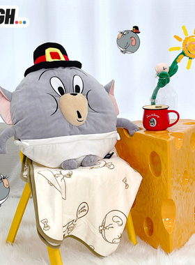 送收纳袋AFGH猫和老鼠周边圆Tuffy抱枕毯子空调毯毛毯靠垫送礼物