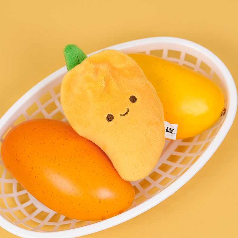 正版AFGH水果毛绒系列造型挂件包挂配饰钥匙扣钥匙链芒果香蕉山竹