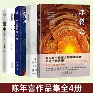 【陈年喜作品集4册】一地霜白+活着就是冲天一喊+微尘+炸裂志 中国现代诗歌精选诗歌集人物文学作品精选集诗歌 正版图书