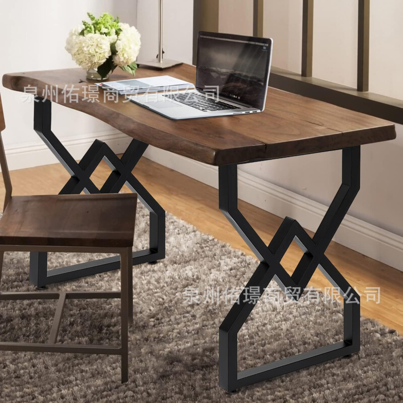 现代家用铁艺桌腿餐桌金属桌腿承重型桌腿计算机桌腿办公桌腿桌脚