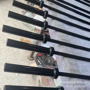 商用奥杆健身器 奥杆1.2米2轴承硬钢镀铬健身用铃片挂杆黑色奥杆