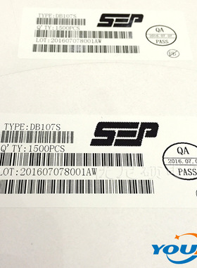 SEP分销商 整流桥 桥堆 DB107 DB107S 1A 1000V 封装:SOP-4