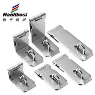 加厚挂锁扣锁牌老式防盗橱柜吊扣直角不锈钢锁扣保险栓搭门扣鼻子