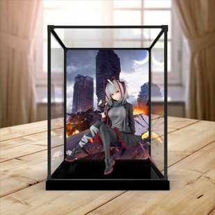 高清收纳盒适用FuRyu明日方舟 压泡面人偶 W 能量联结 手办防尘罩