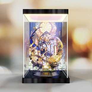 灯箱款亚克力收纳盒适用于集美工作室 英雄联盟 拉克丝手办防尘罩