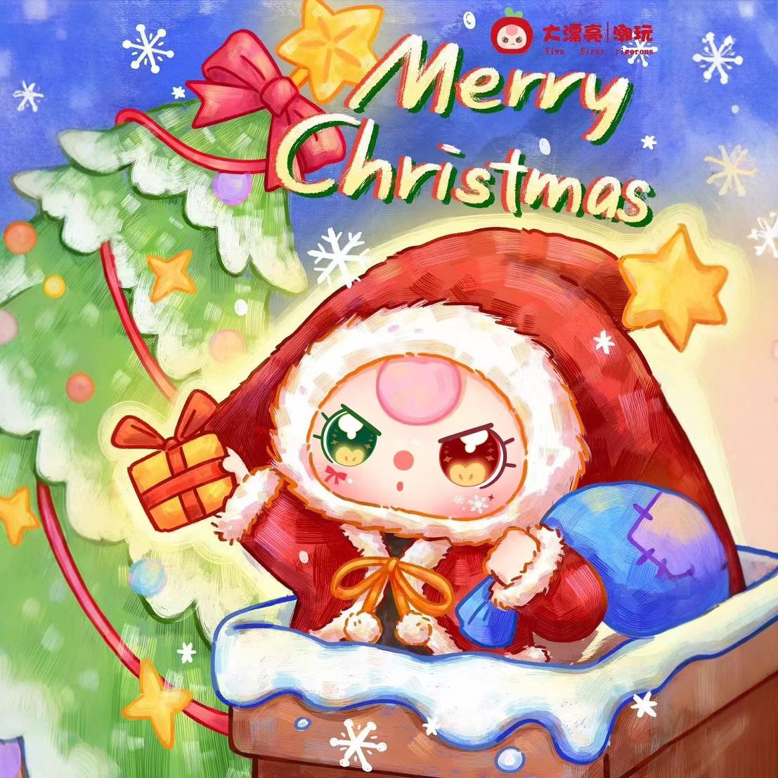 娃三岁圣诞400%大体毛绒系列盲盒潮玩摆件公仔