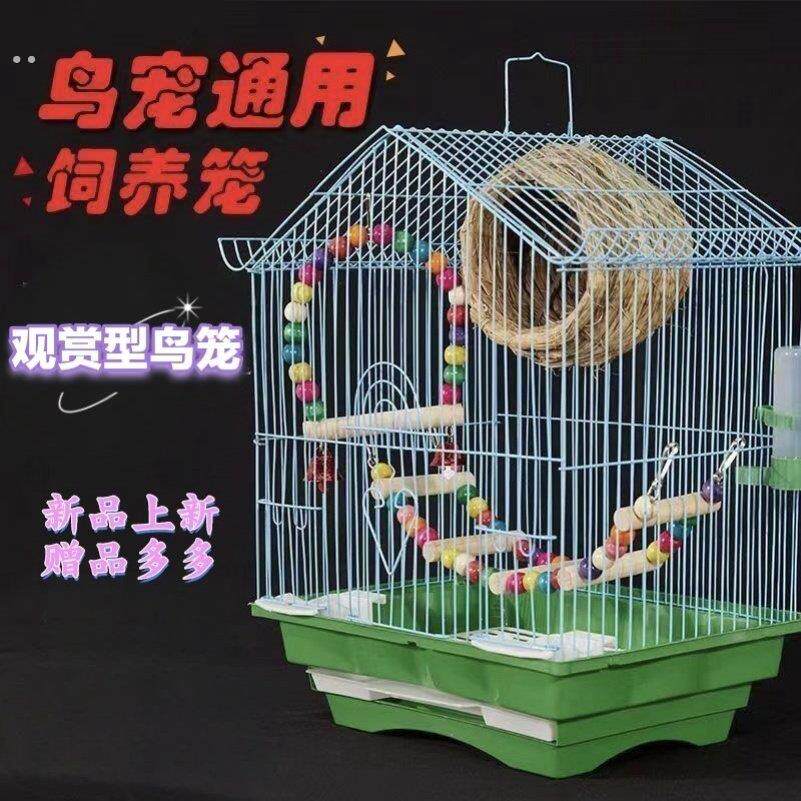 小型鸟笼子别墅屋型鸟笼子虎皮鹦鹉鸟笼子文鸟牡丹鹦鹉笼子文鸟笼
