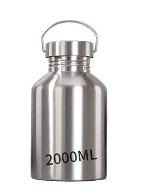 64OZ大容量304不锈钢运动水瓶户外运动带提手水壶车载冷水瓶