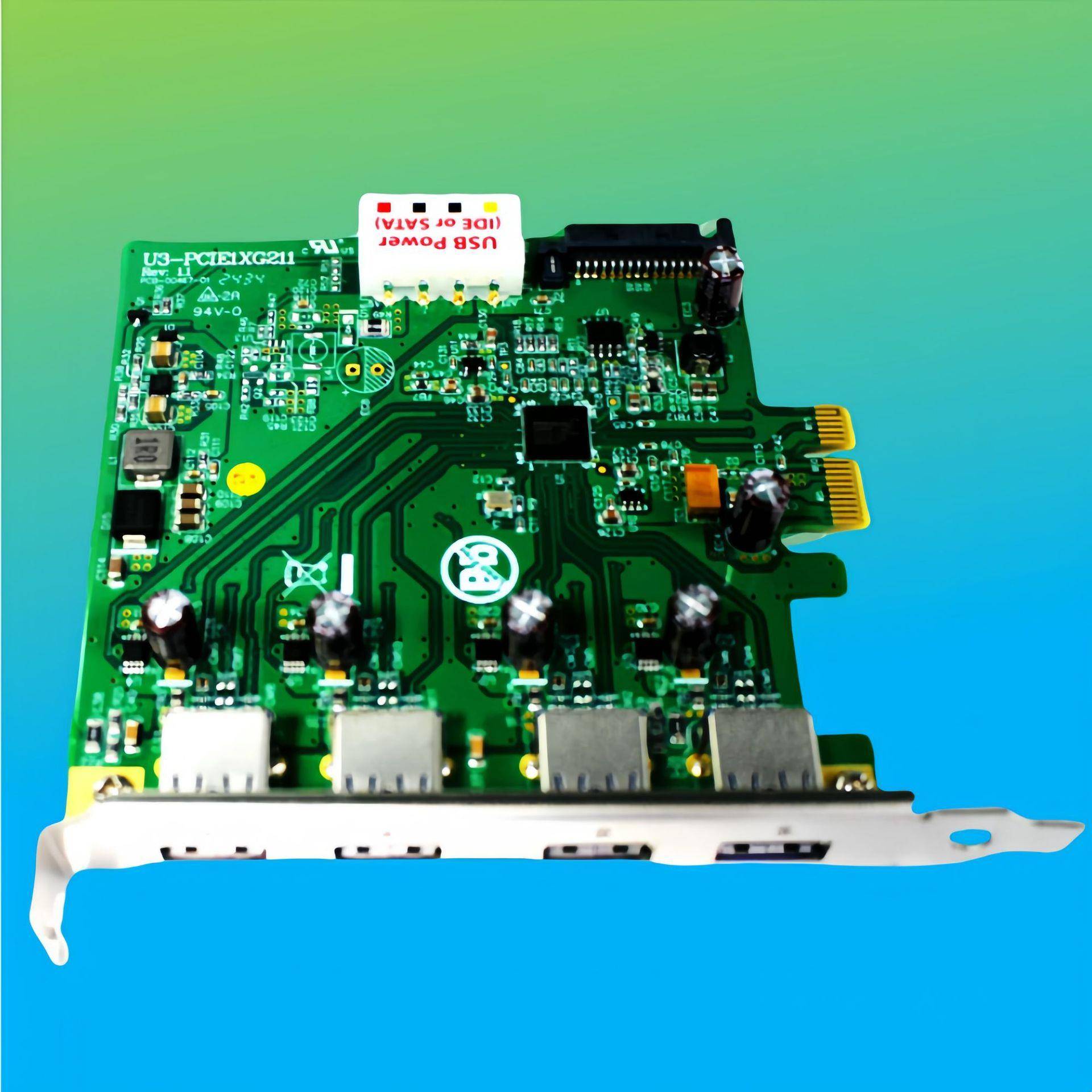 机器视觉U3-PCIE1XG211-134路工业相机图像采集卡