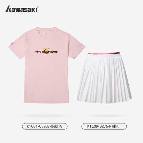 川崎羽毛球运动休闲短袖T恤