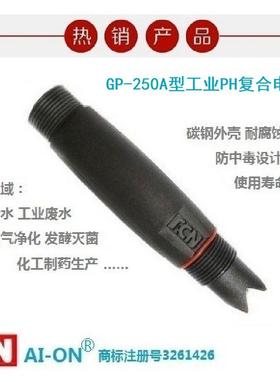 GP-250A工业pH电极0~80℃碳钢外壳耐腐PH探头在线PH电极