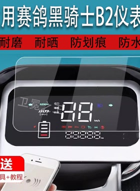 适用于赛鸽黑骑士B2电动车仪表膜B2plus黑骑士a10液晶贴膜B3膜智迈m3码表盘保护膜三代电瓶显示屏非钢化膜配