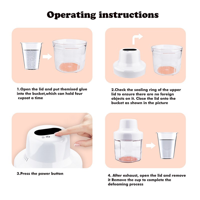 巧巧迷你滴胶消泡机小型脱泡干粉膏体真空脱泡搅拌器AB/UV胶消泡