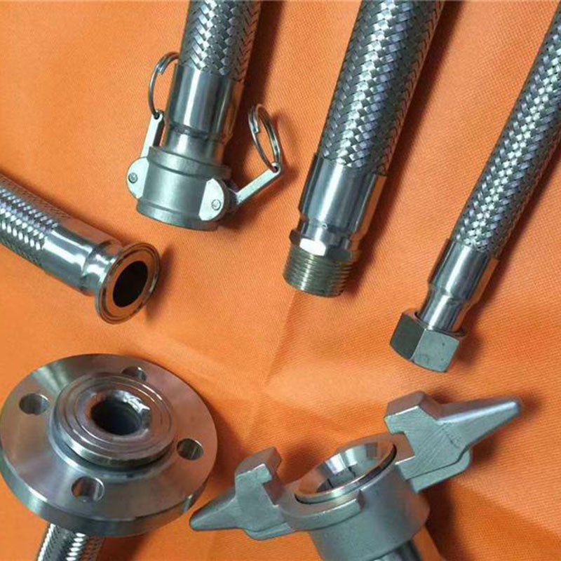 酒厂卡盘金属软管 可弯曲金属软管 聚四氟乙烯波纹软管