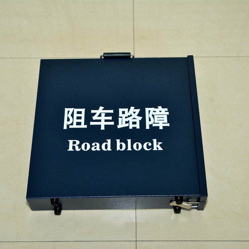 手动不锈钢阻车路障工具机场速公路锌合金速带手动阻车路障