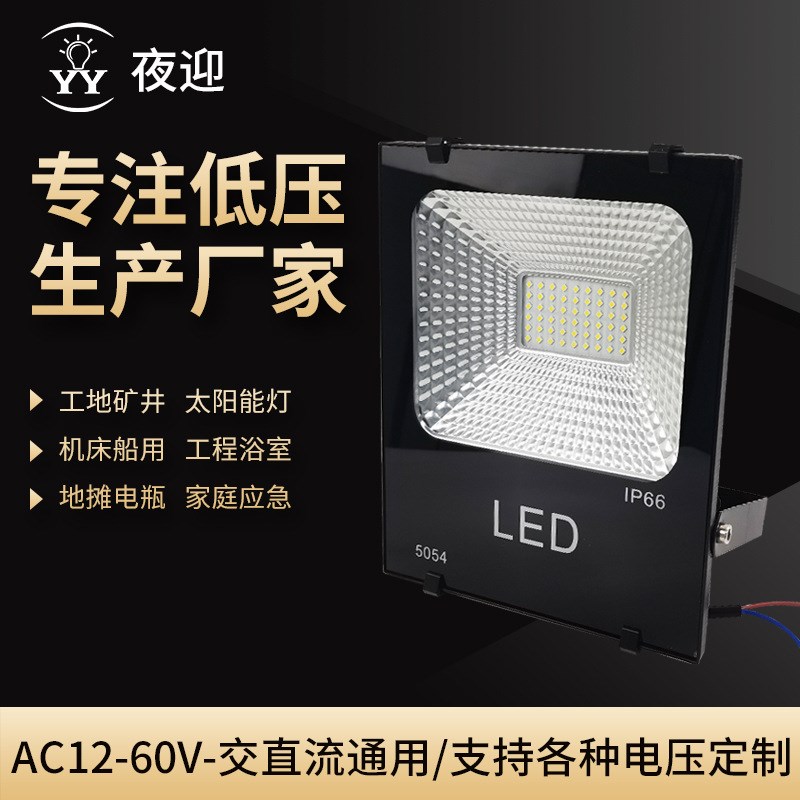 交直流投光灯5054款 户外照明12V低压投光灯施工照明船用泛光灯具