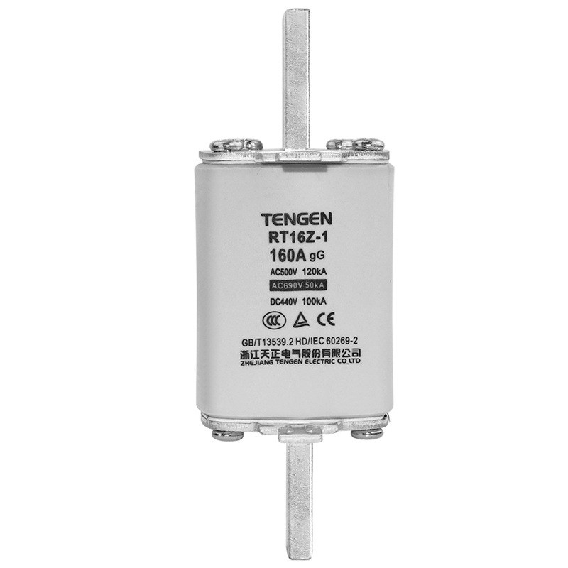 TENGEN天正 RT16Z-1直流熔断器体160A光伏熔芯200A陶瓷保险丝250A