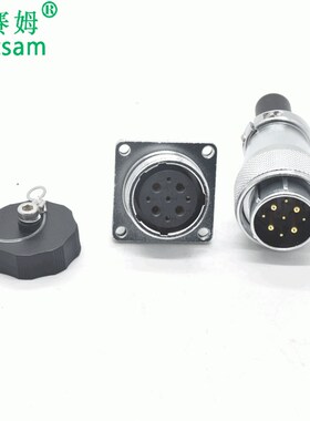 机械设备圆形连接器WS24J9TQ+WS24K9Z公母配套航空插头
