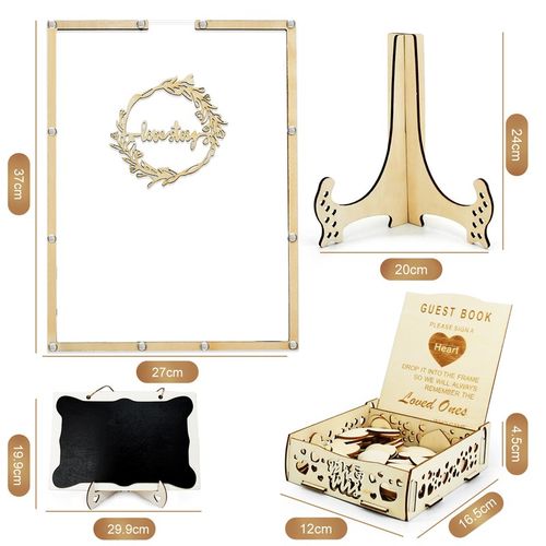 2024创意婚礼签到板亚克力签到台相框生日结婚派对装饰品摆件布置