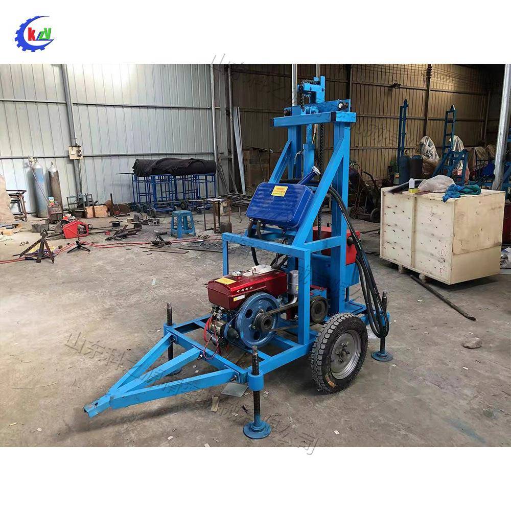 柴油液压打井机家用农田灌溉钻井机可移动式工业水井钻孔机