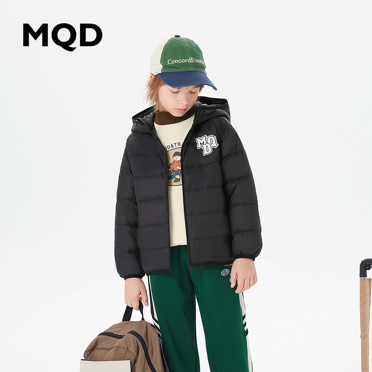 鹅绒短款轻薄童装MQD男大童