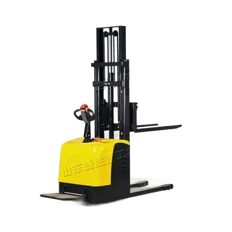 手推式载货工具车 站架式托盘装卸叉车 仓库物流站电动堆高车