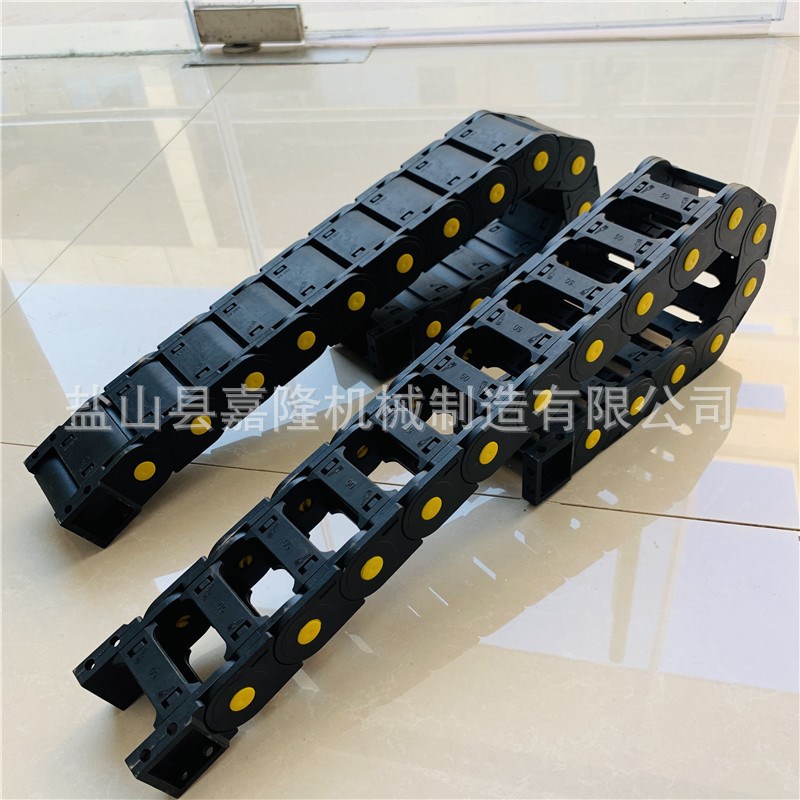 塑料尼龙拖链 桥式线缆拖链 电缆移动坦克链条 履带线槽