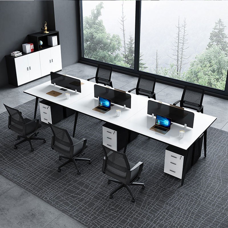 组合办公桌办公室屏风工作位现代简约家具办公电脑桌台式桌职员桌