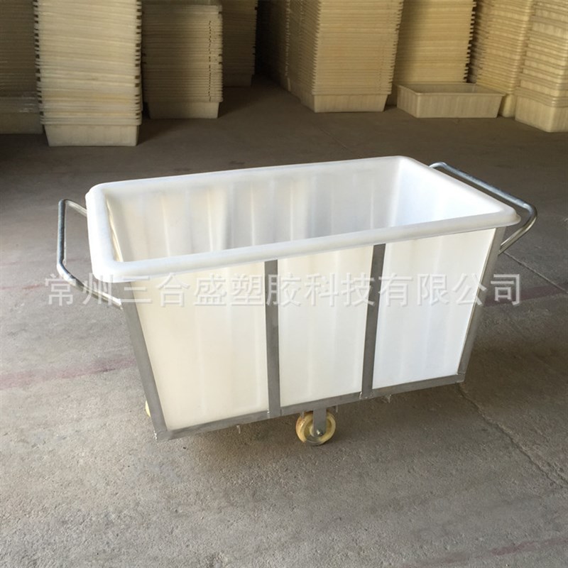 南通方型水箱500L塑料方桶 小型中转落纱桶 LLDPE棉条桶 规格齐全