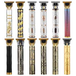 hiena充电式 盘龙油头理发器佛头电推子理发剪雕刻理发器