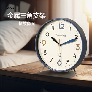 简约座钟客厅20k25新款静音桌面时钟摆台式钟表摆放式台钟创意摆