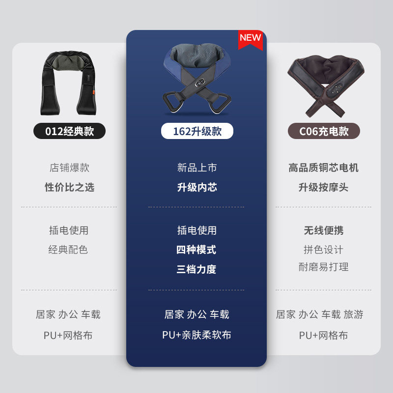 德国GESS012 肩颈按摩披肩仪B背部腰部腿部电动家用多功能热敷脖