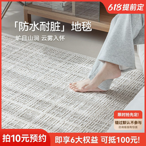 优立防水地毯客厅防污耐脏免洗免打理轻奢高级感现R代简约2024新