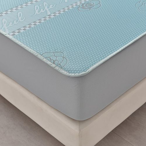 A类抗菌凉豆豆冰丝凉席三件套床笠款床垫保护R套可水洗防滑空调席