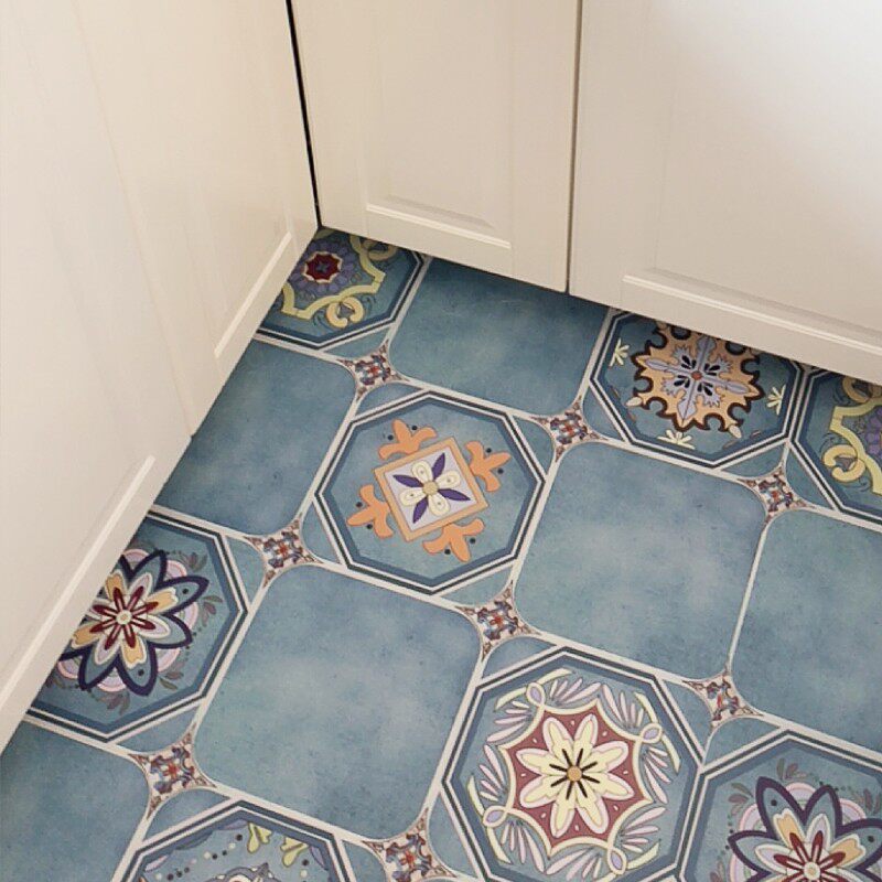 地中海自粘地砖贴纸厨房防水地贴阳台防滑M耐磨地板贴仿古瓷砖墙