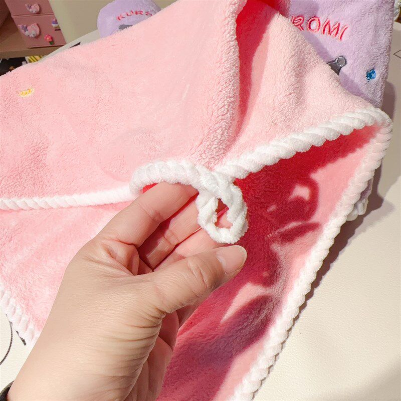 卡通毛巾女情侣柔软亲肤吸水速干珊瑚绒洗脸X面巾家用学生