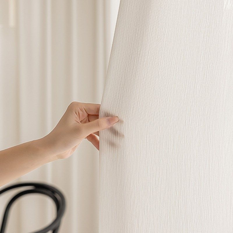 【YummyHome】 顺纡皱纱帘透光不透人客厅阳台白色窗纱窗帘遮阳