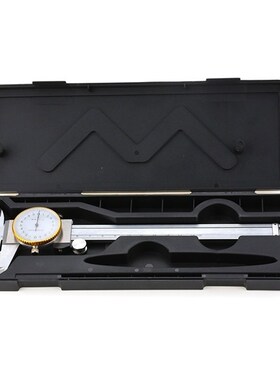 包邮带表卡尺0-150mm高精度0-200-300不锈钢工业级W油代表游标卡