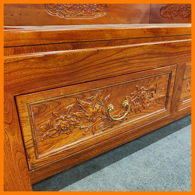 老榆木中式推拉罗汉床伸r缩罗汉床沙发床小户型多功能沙发床客厅