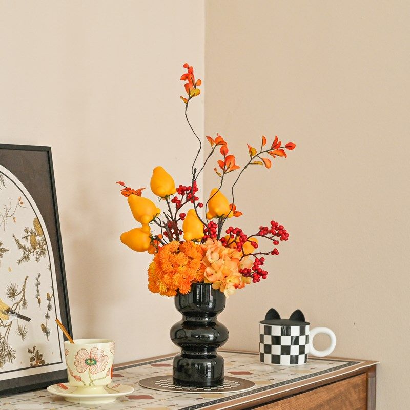 轻奢新款仿真红果假水果s红浆果高档电视柜玄关创意新中式花艺摆,家居饰品,餐桌花艺,淘宝优惠券,粉丝福利购,淘宝优惠卷