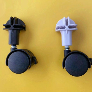 笼子脚轮移动轮子长脚扣魔片笼轮万向轮带刹车轮子卡扣狗笼子